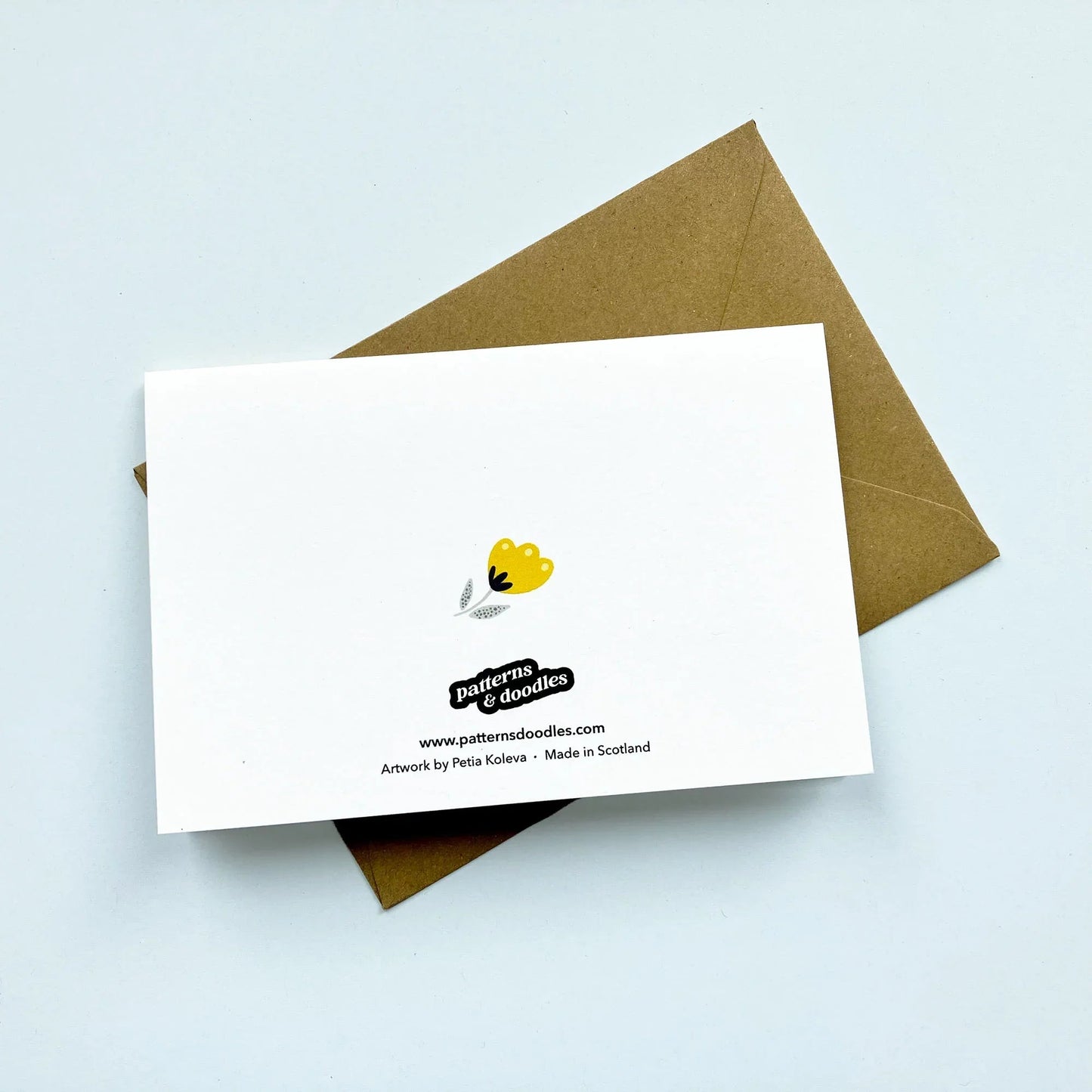 Quirky Yellow Flowers Birthday Card