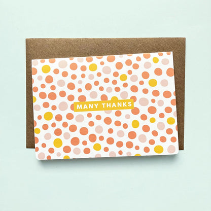 Thank You Cards Bundle of 5 - Pastel Many Thanks