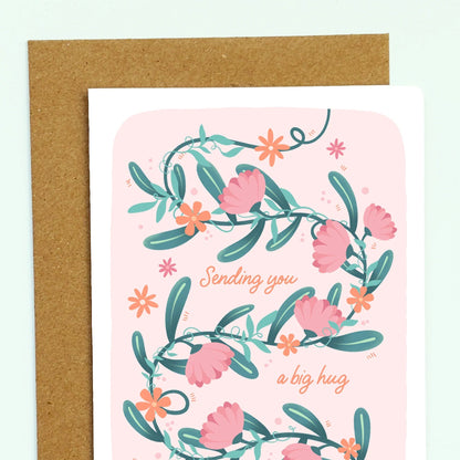 Sending You a Big Hug - Support Card for Friends and Family