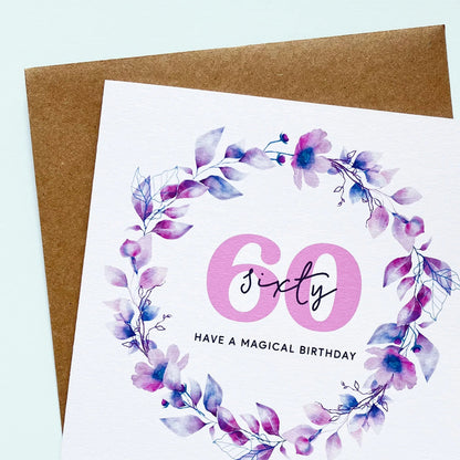 60th Birthday Card For Her - Have a Magical Birthday