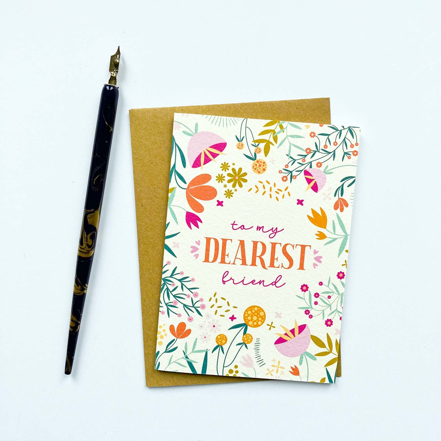 To My Dearest Friend - All-Occasions Floral Greeting Card