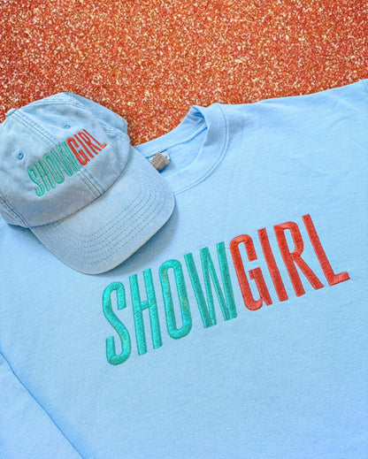 SHOWGIRL embroidered baseball cap