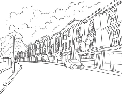 Notting Hill Colouring Book (A4)