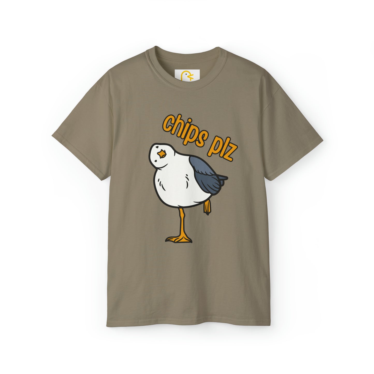 Seagull T-shirt: Chips Plz