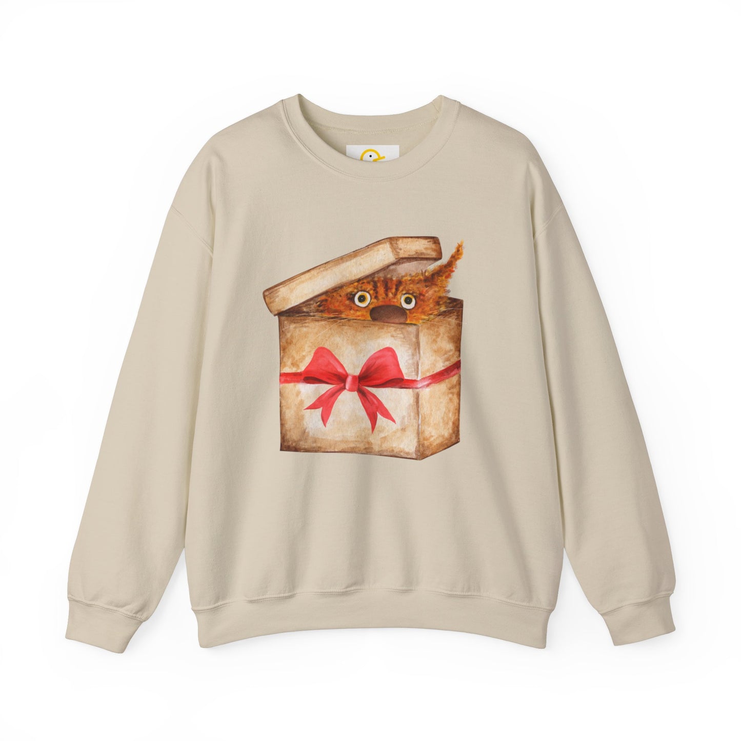 Christmas Sweatshirt: Cat in a Box