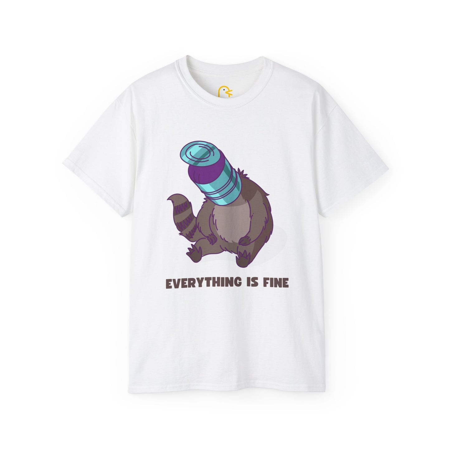 Raccoon T-shirt: Everything is fine