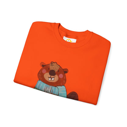 Christmas Critters Sweatshirt: Beaver