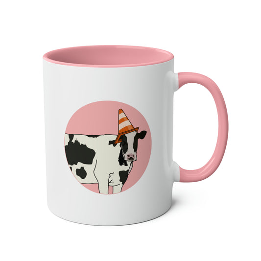 Cow Mug: Traffic cone