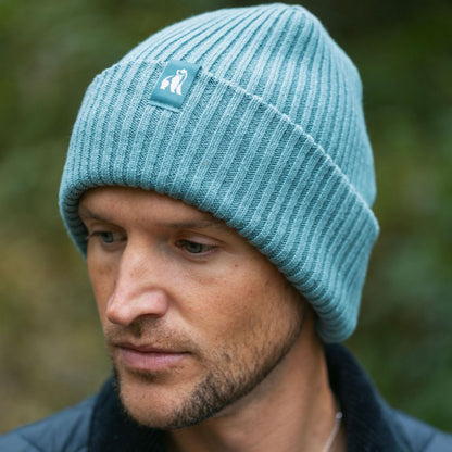 Organic Cotton Beanie - Turquoise