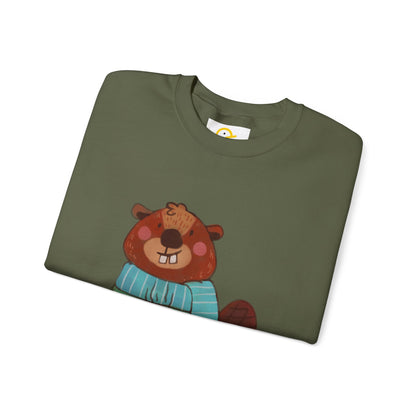 Christmas Critters Sweatshirt: Beaver