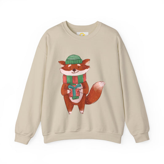 Christmas Critters Sweatshirt: Fox