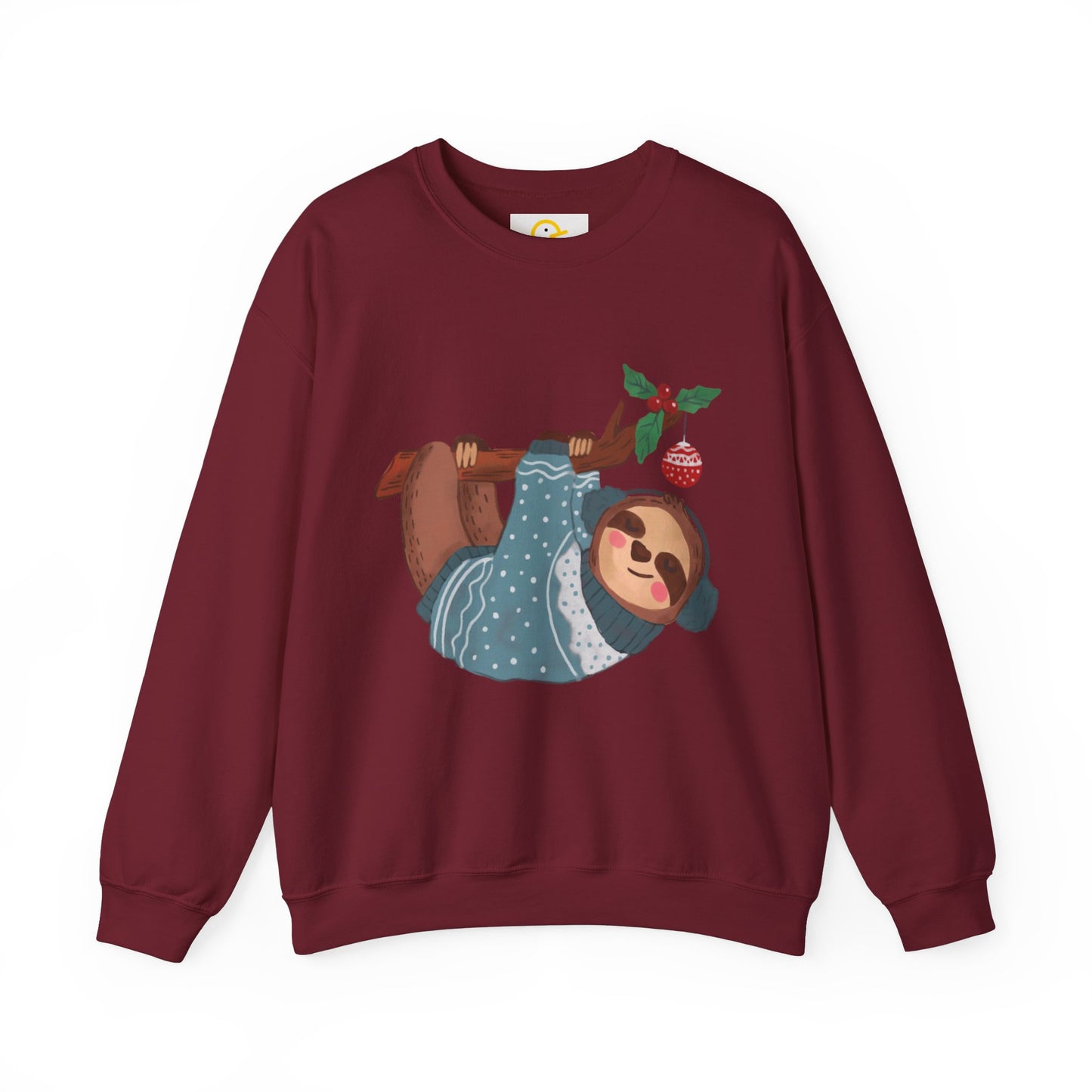 Christmas Critters Sweatshirt: Sloth