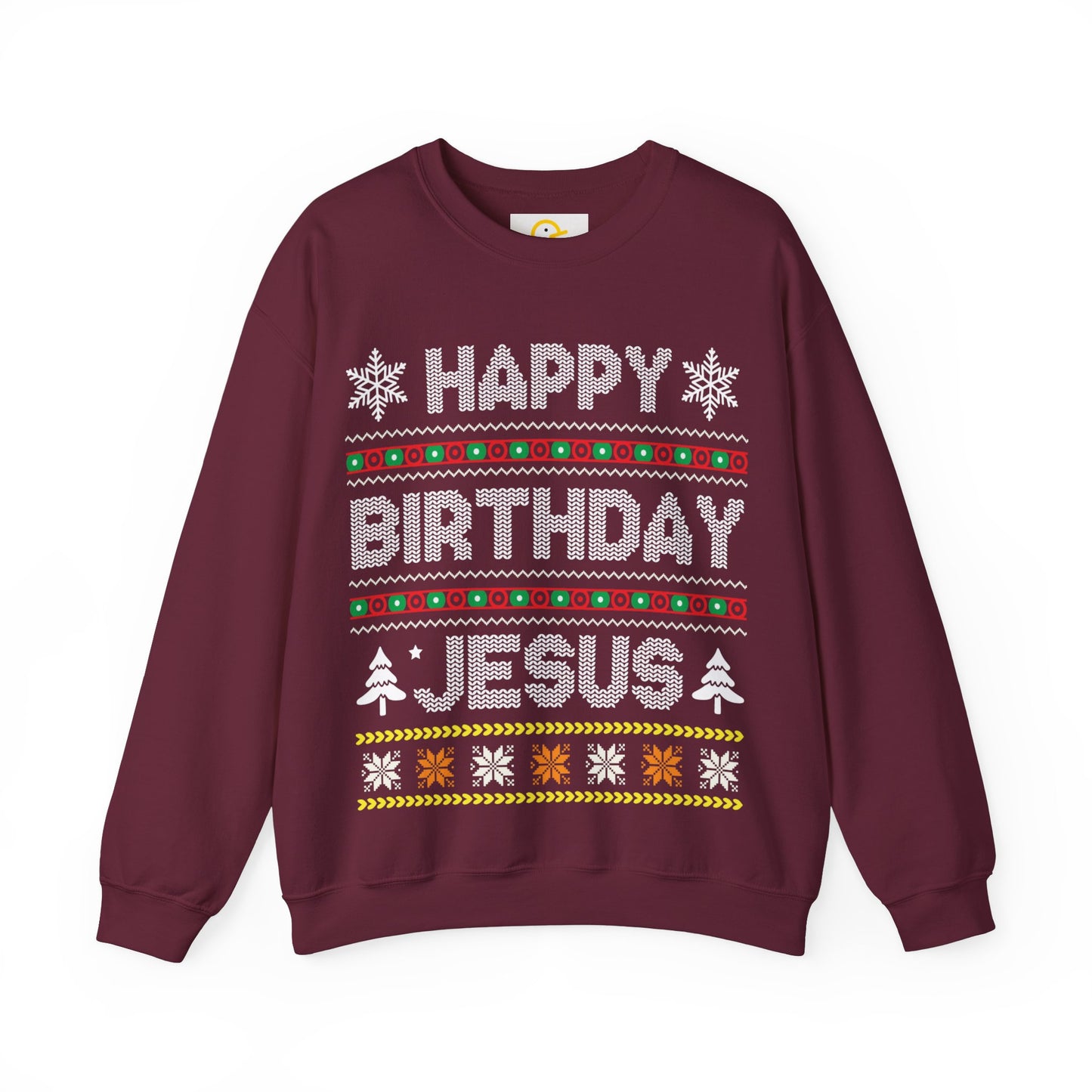 Christmas Sweatshirt: Happy Birthday Jesus