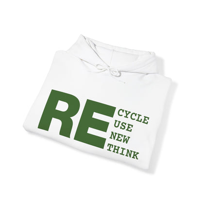 Recycle Reuse Renew Rethink Hoodie