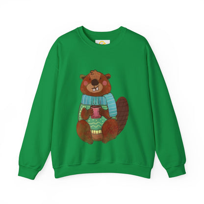 Christmas Critters Sweatshirt: Beaver