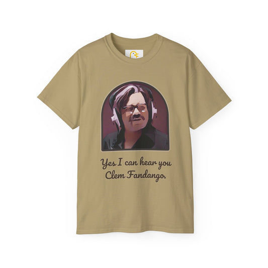 Toast of London: Yes I can hear you Clem Fandango T-shirt