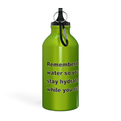 Frog Water Bottle: Remember to drink water so you can stay hydrated while you suffer