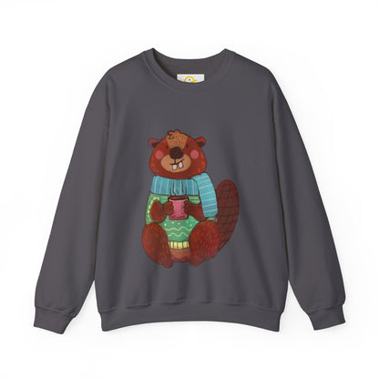 Christmas Critters Sweatshirt: Beaver