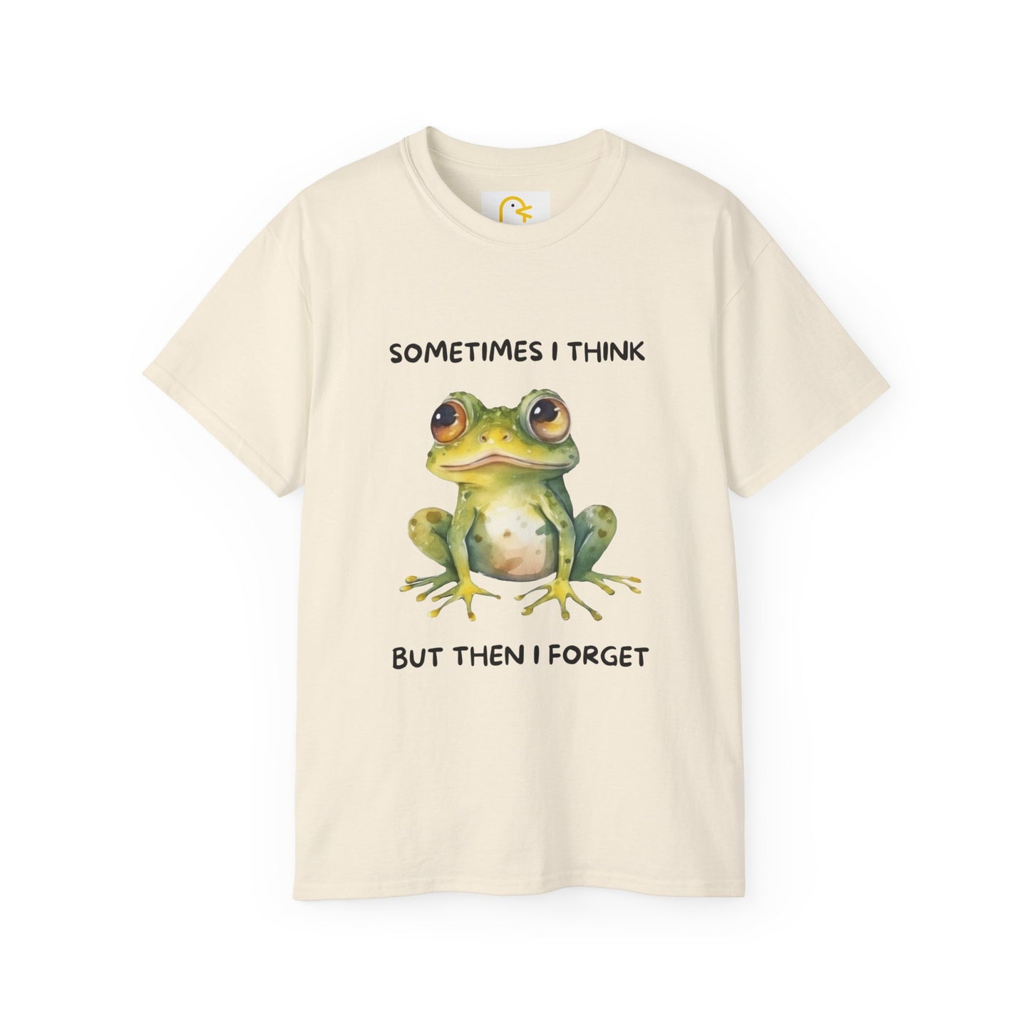 Frog T-shirt: Sometimes I think but then I forget