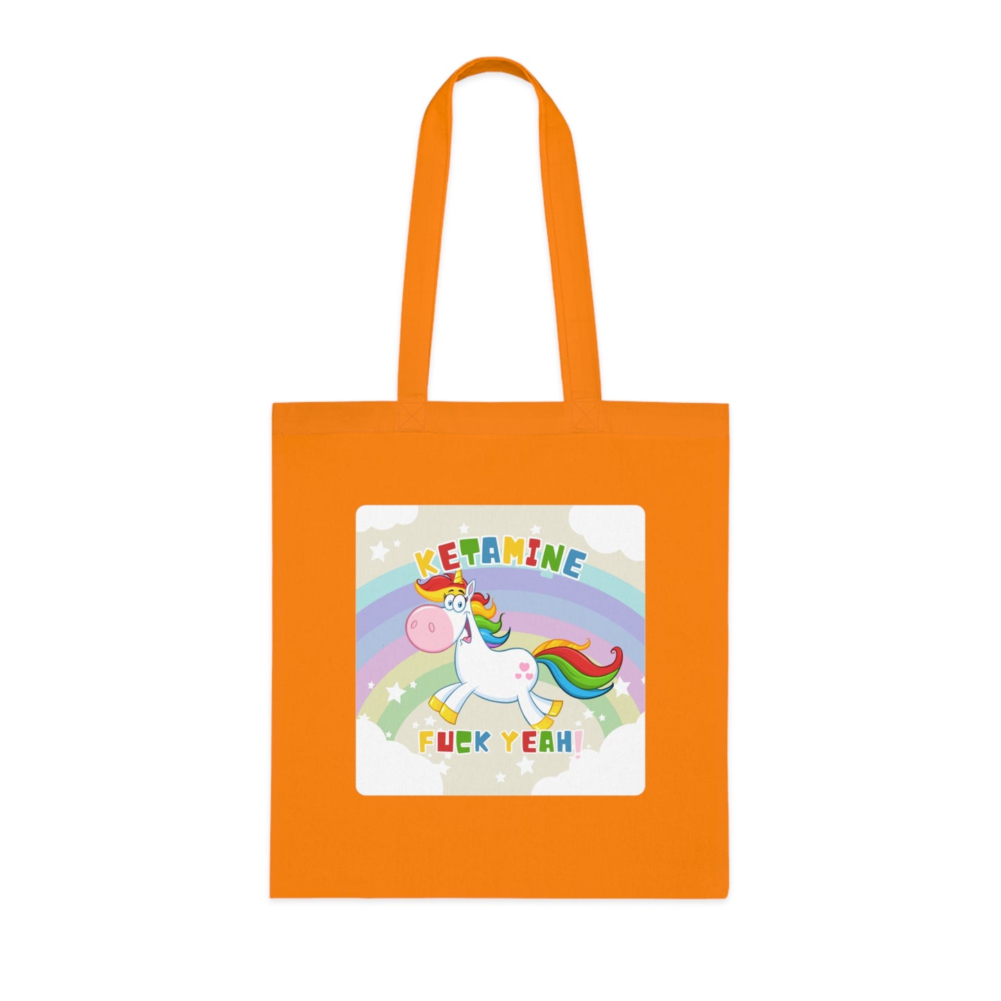 Unicorn Cotton Tote Bag: Ketamine Fuck Yeah!