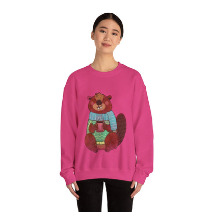 Christmas Critters Sweatshirt: Beaver