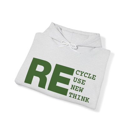 Recycle Reuse Renew Rethink Hoodie