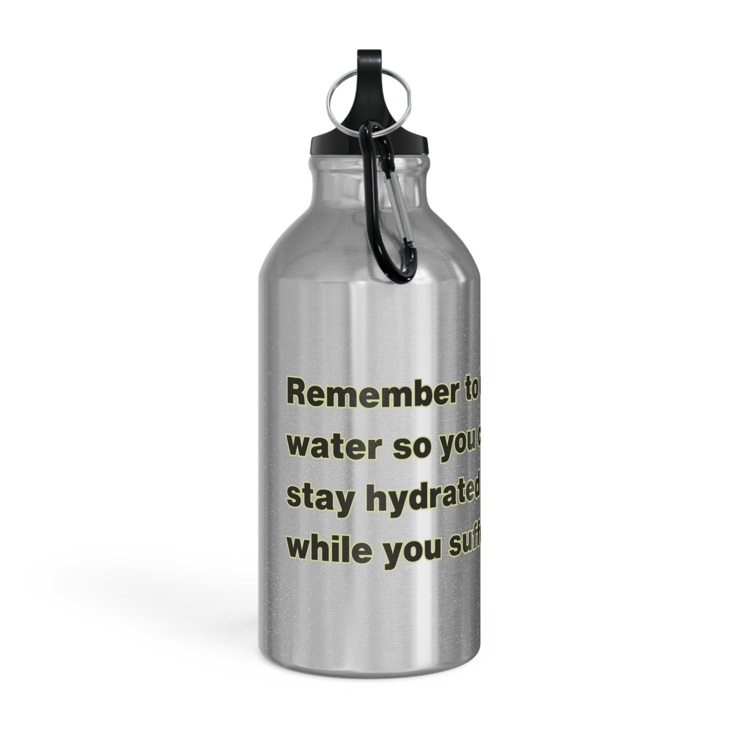 Frog Water Bottle: Remember to drink water so you can stay hydrated while you suffer