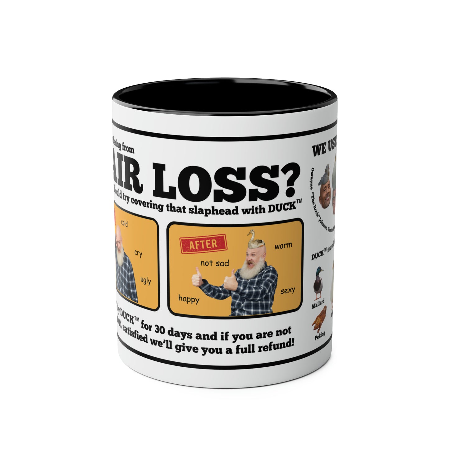 Duck Mug: Are you suffering from hair loss?