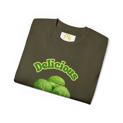 Festive Christmas T-shirt: Sprouts - Delicious Bastards