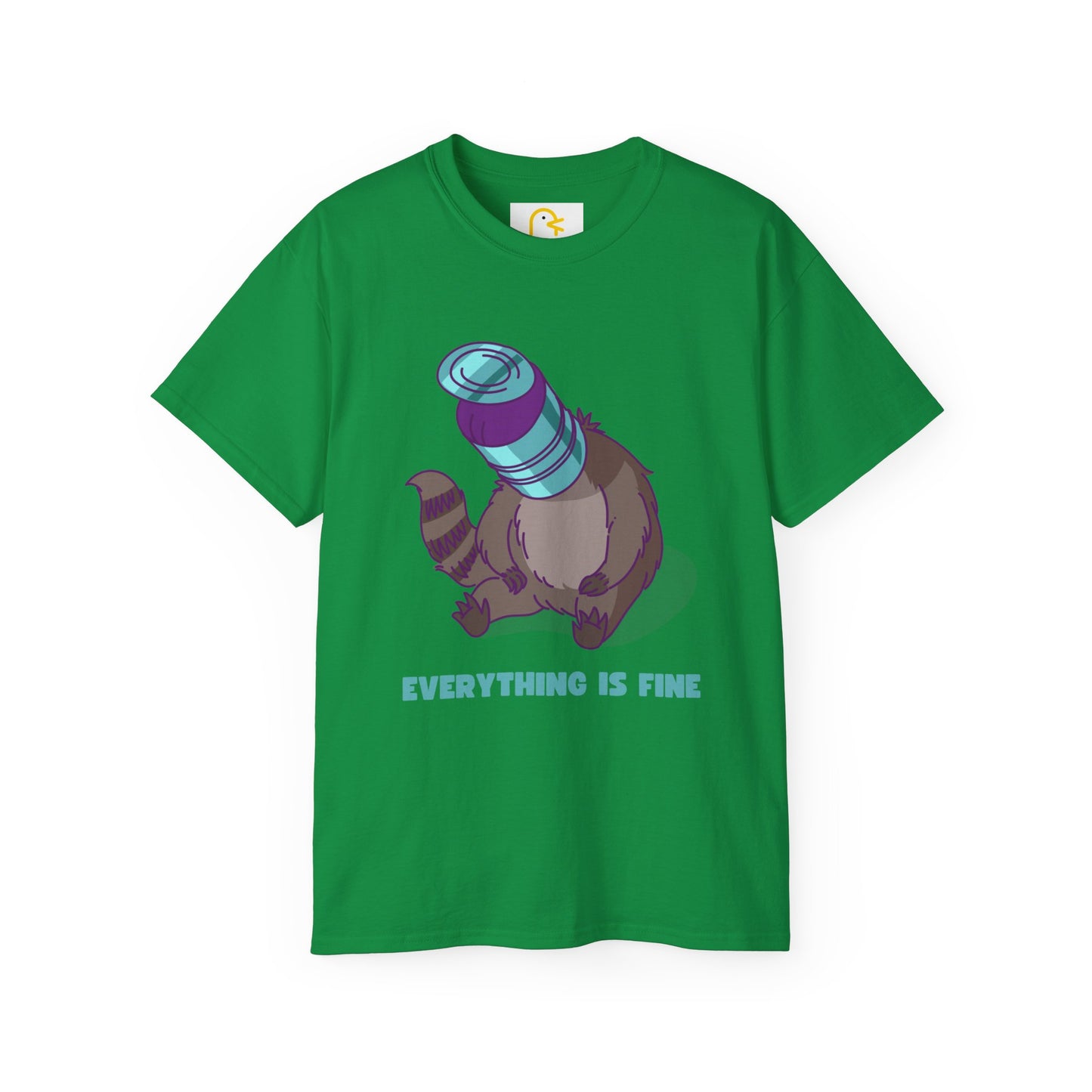 Raccoon T-shirt: Everything is fine