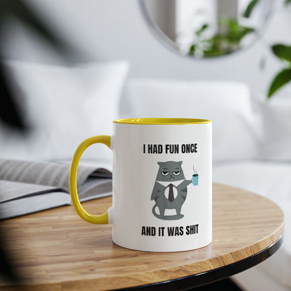 Grumpy Cat Mug: I Had Fun Once