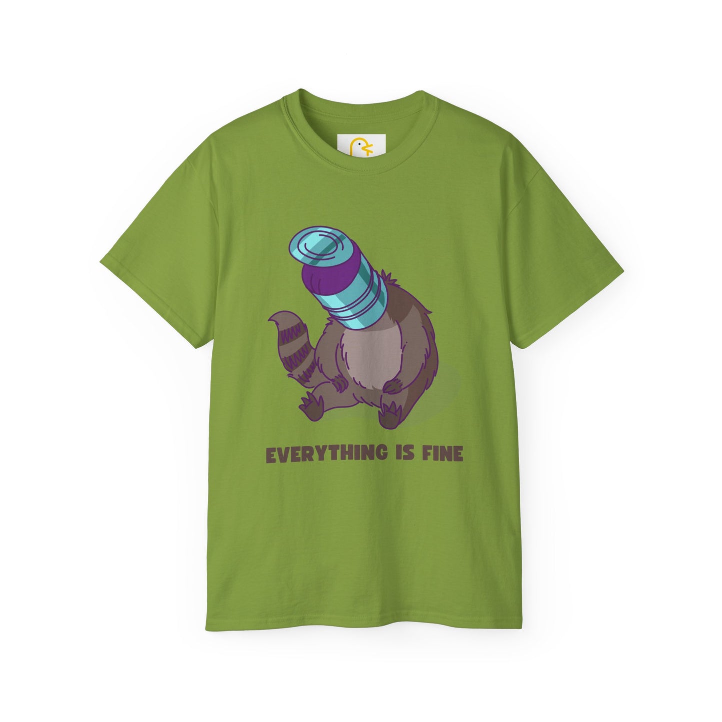 Raccoon T-shirt: Everything is fine