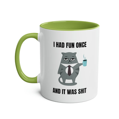 Grumpy Cat Mug: I Had Fun Once