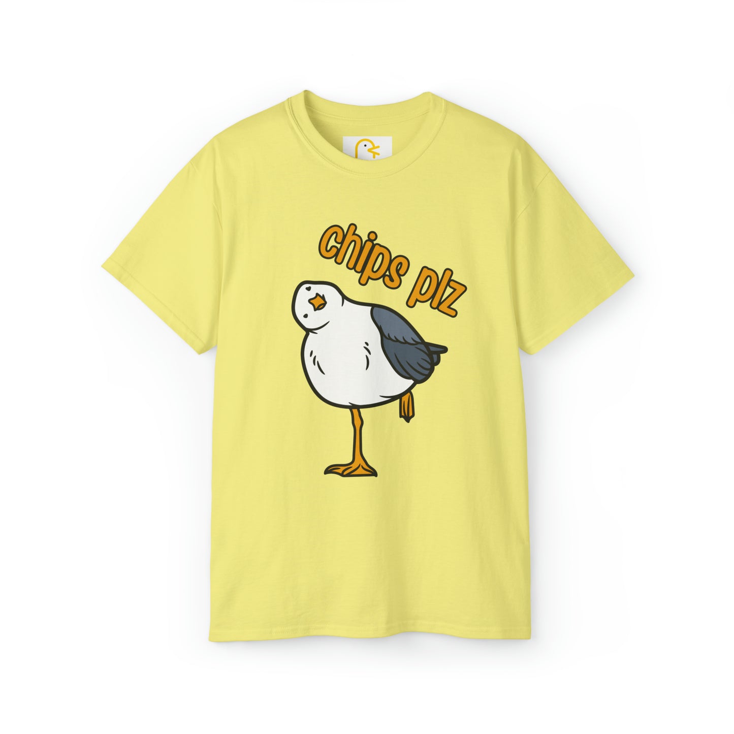 Seagull T-shirt: Chips Plz