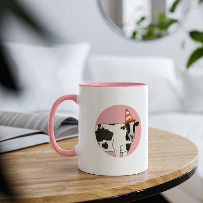 Cow Mug: Traffic cone