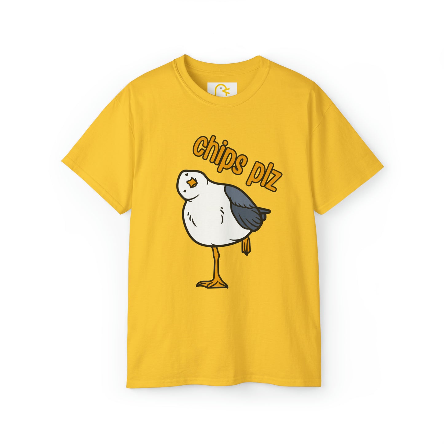 Seagull T-shirt: Chips Plz