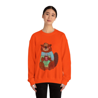 Christmas Critters Sweatshirt: Beaver