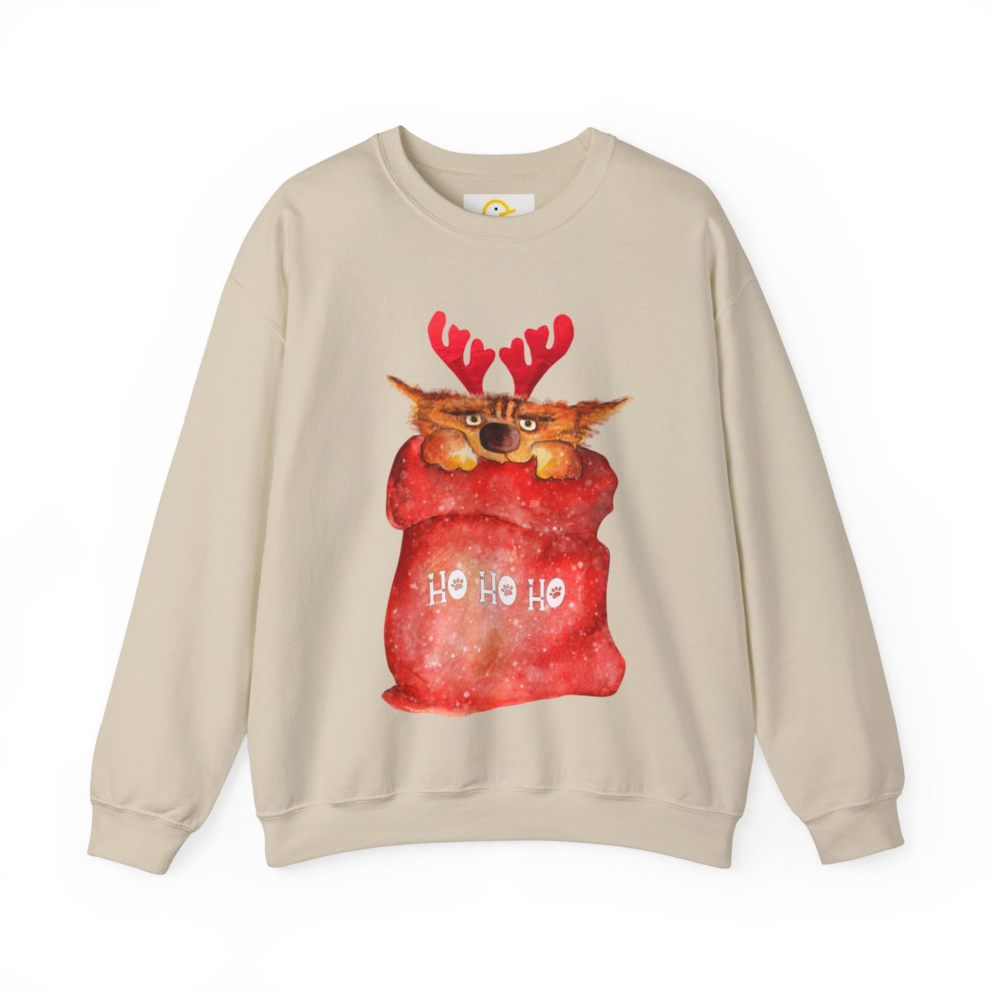 Christmas Sweatshirt: Cat in a Sack