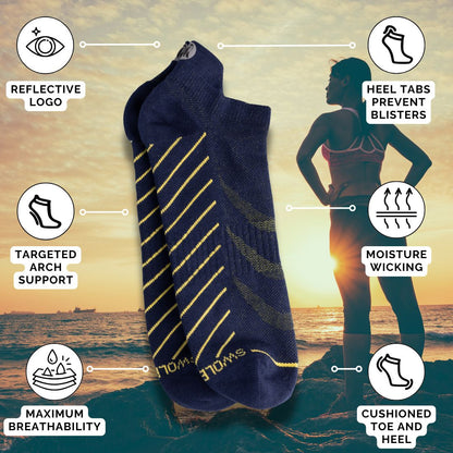 Navy Performance Trainer Socks