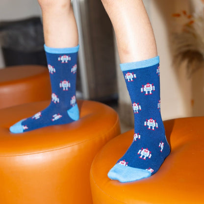 Robot Matching Bamboo Socks (Adult & Child)