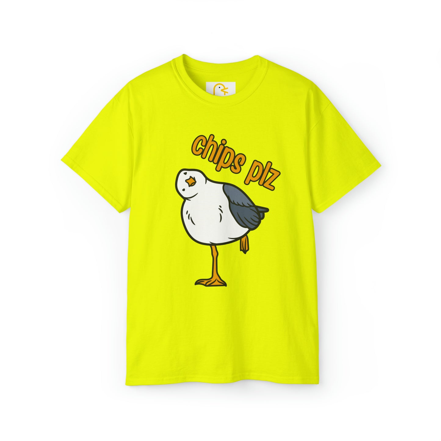 Seagull T-shirt: Chips Plz