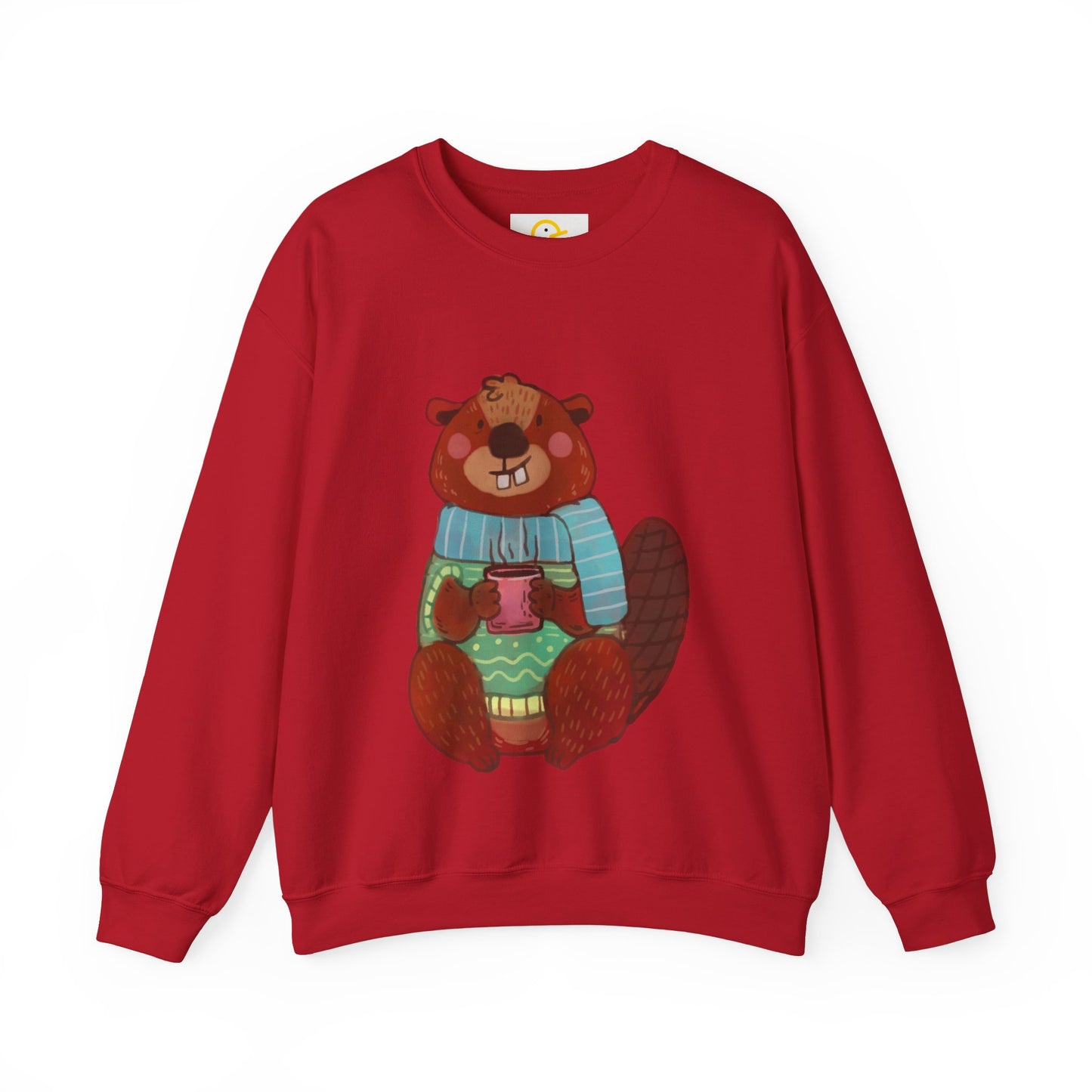 Christmas Critters Sweatshirt: Beaver