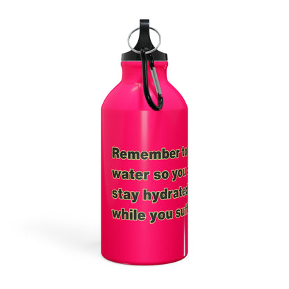 Frog Water Bottle: Remember to drink water so you can stay hydrated while you suffer