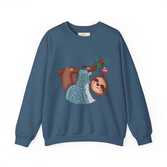 Christmas Critters Sweatshirt: Sloth