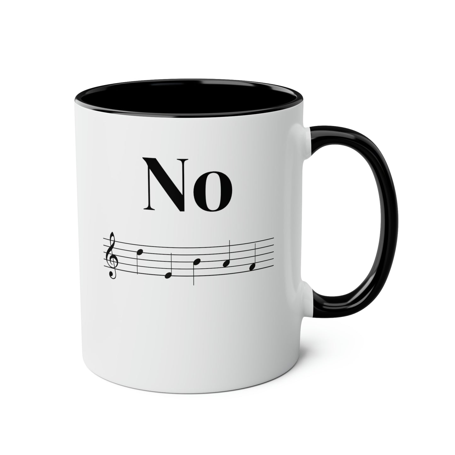 Musical Notes Mug: No Decaf