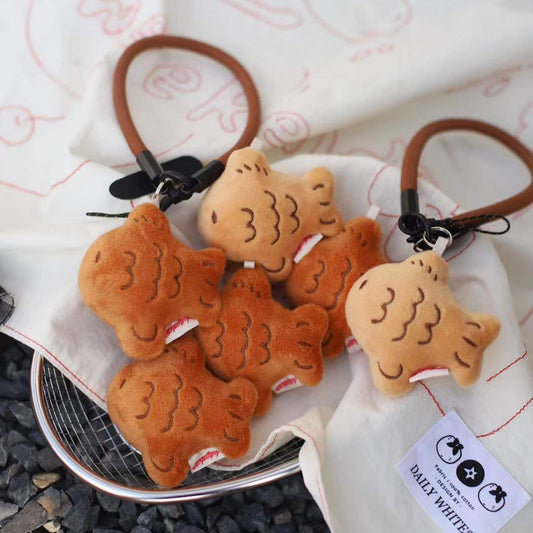 Daily White | Mini Taiyaki Plush Bag Charms