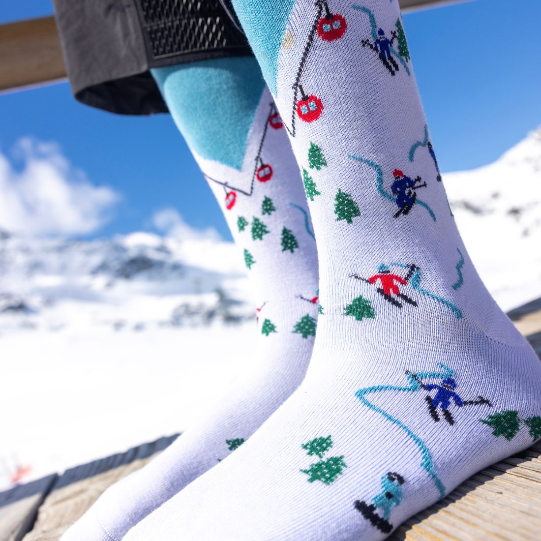 Ski Slope Bamboo Socks