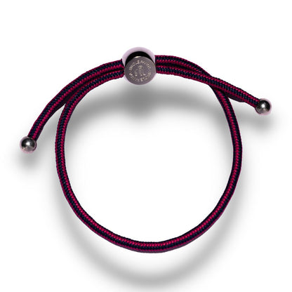 Rope Bracelet - Rich Pink Stripe