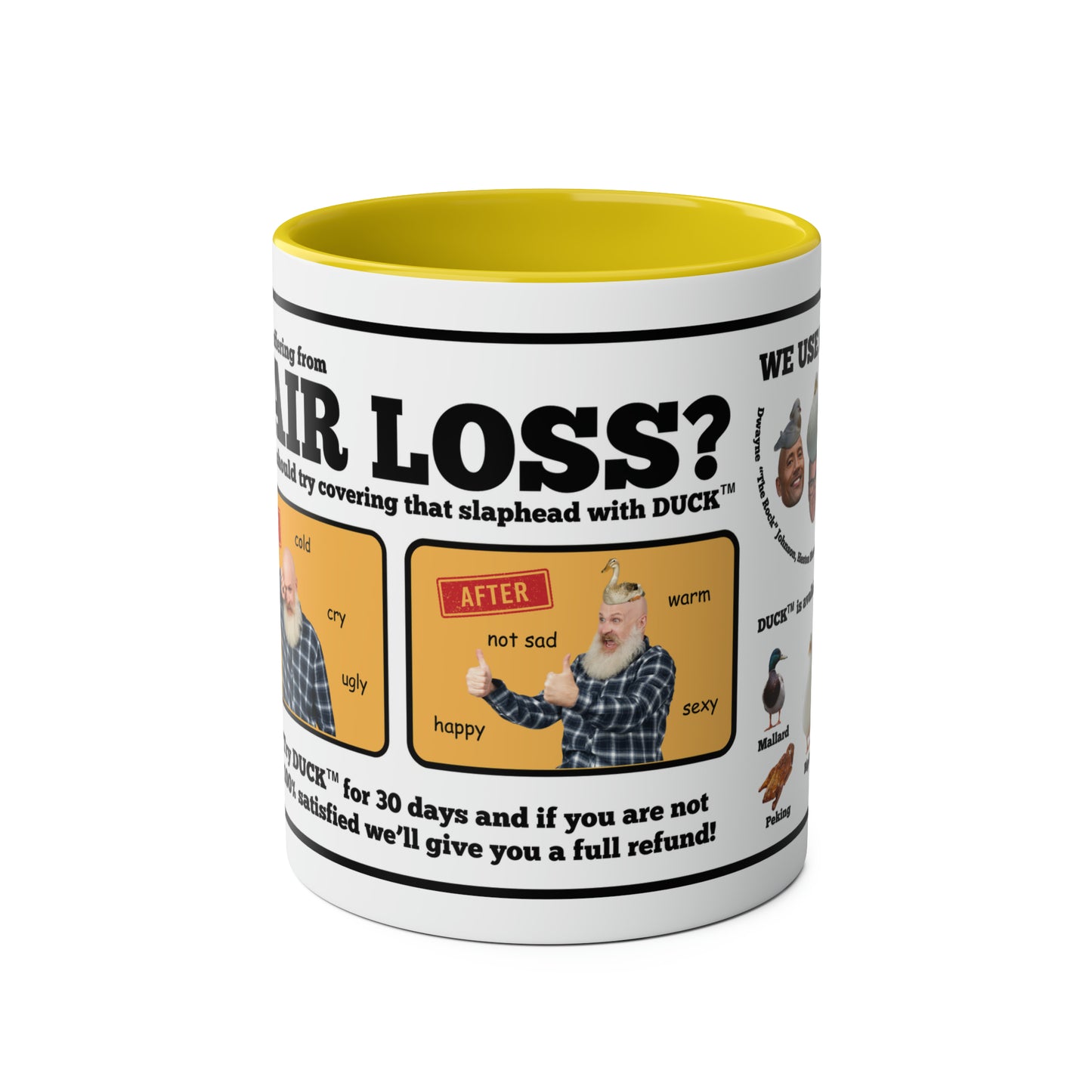 Duck Mug: Are you suffering from hair loss?