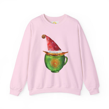 Christmas Sweatshirt: Cat in a Cup